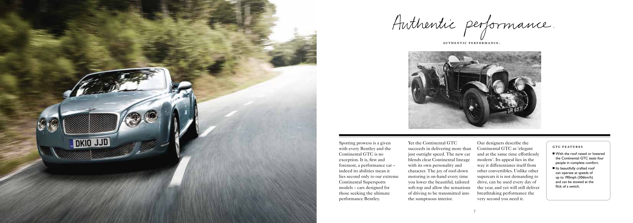 2011 Bentley Continental GTC Brochure Page 4